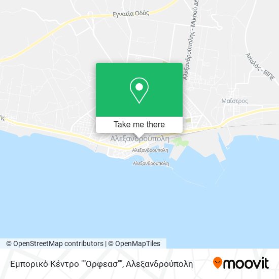 Εμπορικό Κέντρο ""Ορφεασ"" map