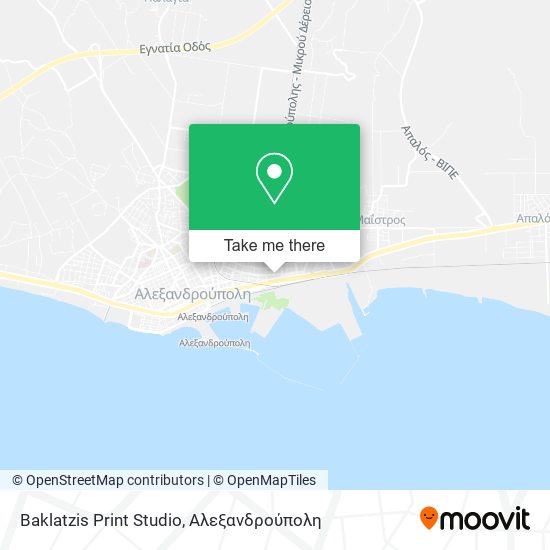 Baklatzis Print Studio map