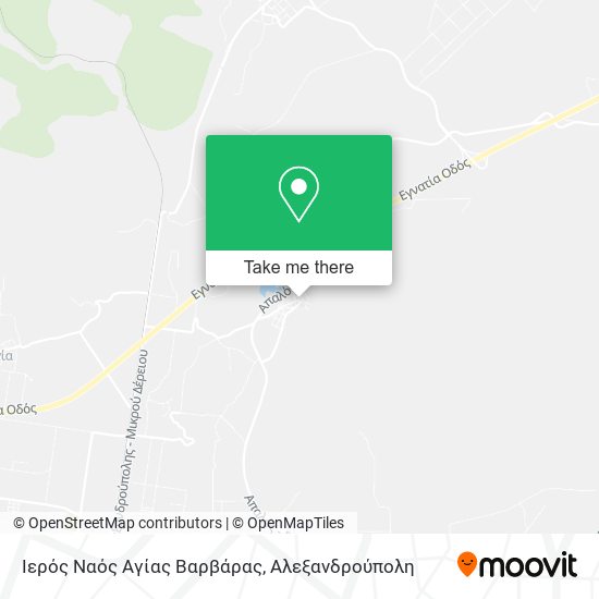 Ιερός Ναός Αγίας Βαρβάρας map