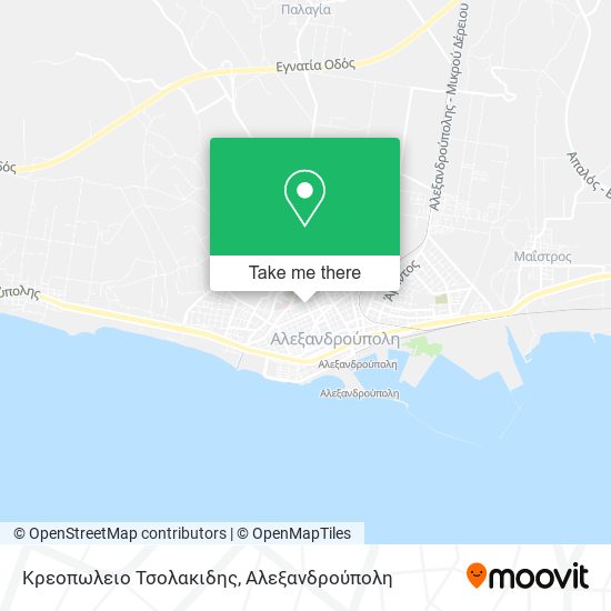 Κρεοπωλειο Τσολακιδης map