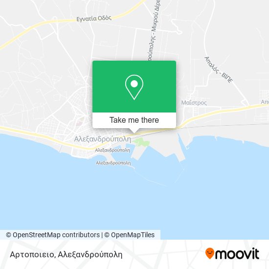 Αρτοποιειο map