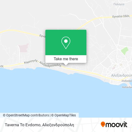 Taverna To Evdomo map