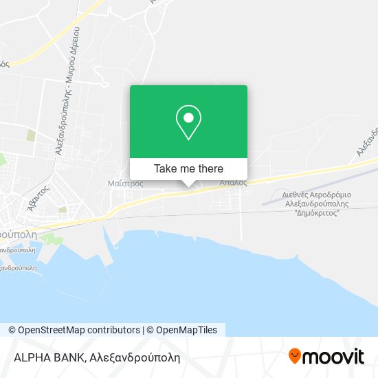 ALPHA BANK map