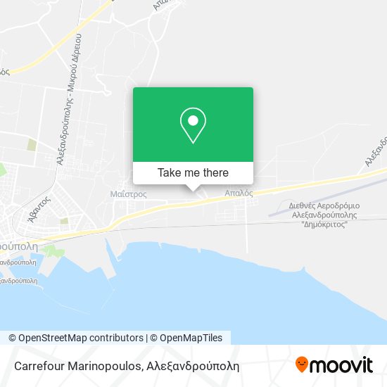 Carrefour Marinopoulos map