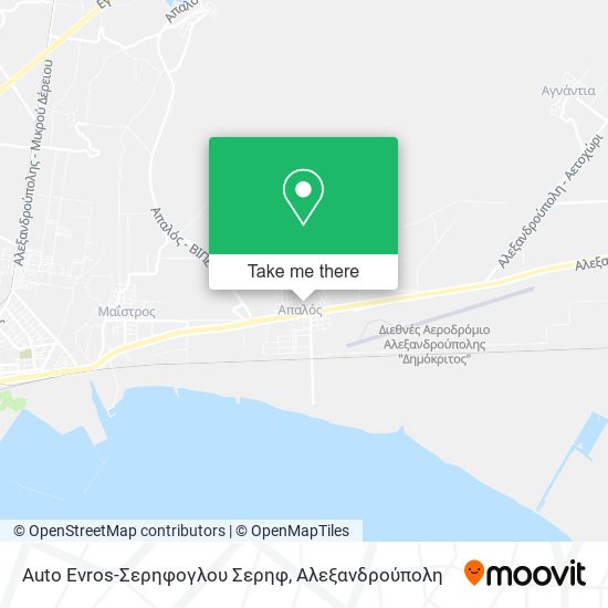 Auto Evros-Σερηφογλου Σερηφ map