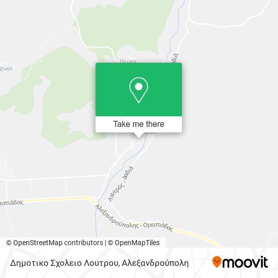 Δημοτικο Σχολειο Λουτρου map