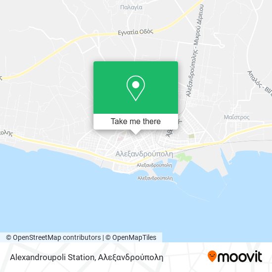 Alexandroupoli Station map