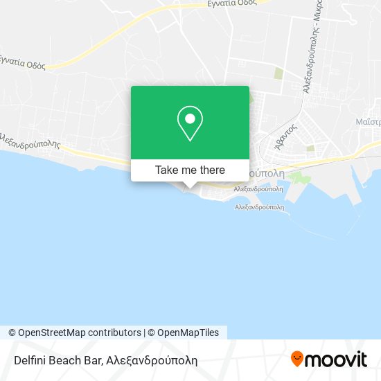 Delfini Beach Bar map