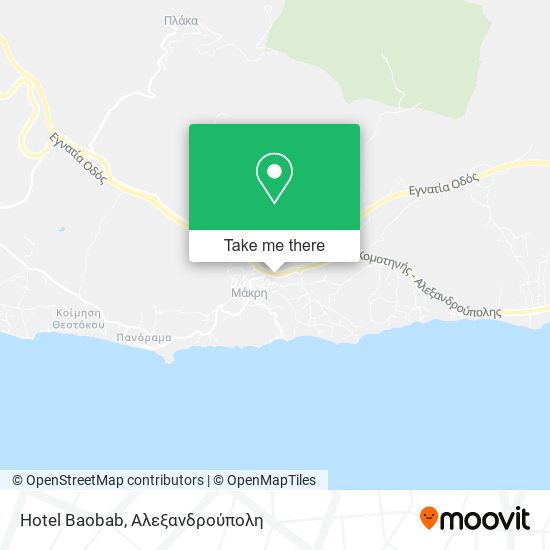 Hotel Baobab map