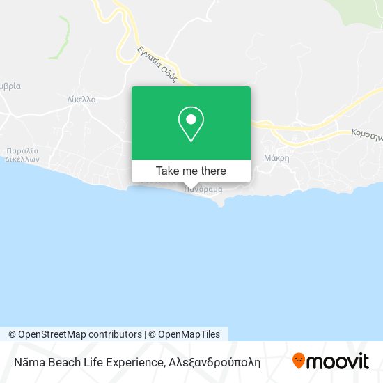 Nãma Beach Life Experience map
