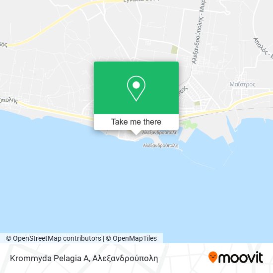 Krommyda Pelagia A map