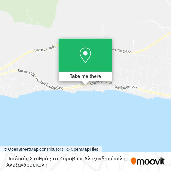 Παιδικός Σταθμός το Καραβάκι Αλεξανδρούπολη map