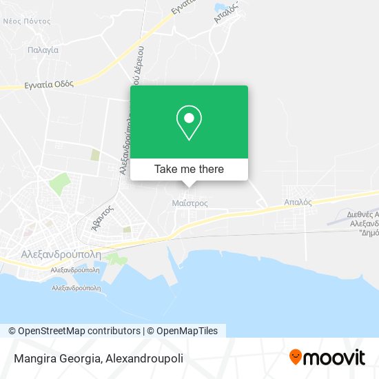 Mangira Georgia map