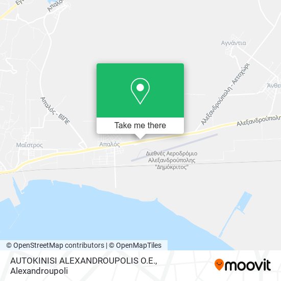 AUTOKINISI ALEXANDROUPOLIS O.E. map