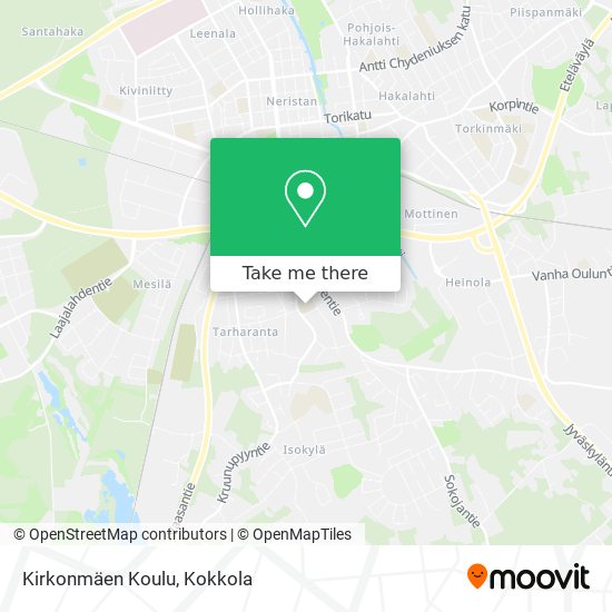 How to get to Kirkonmäen Koulu in Kokkola by Bus?