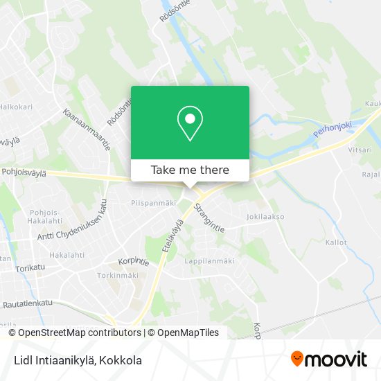 Lidl Intiaanikylä map