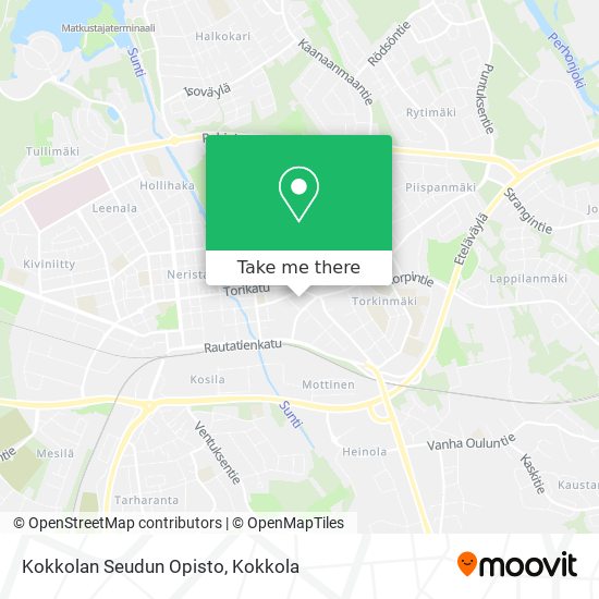 Kokkolan Seudun Opisto map