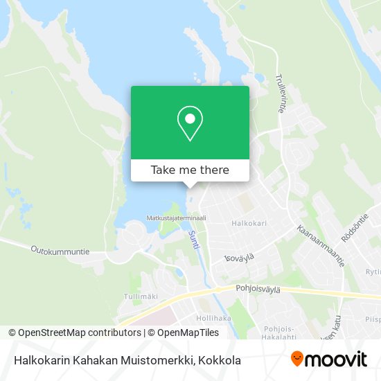 Halkokarin Kahakan Muistomerkki map