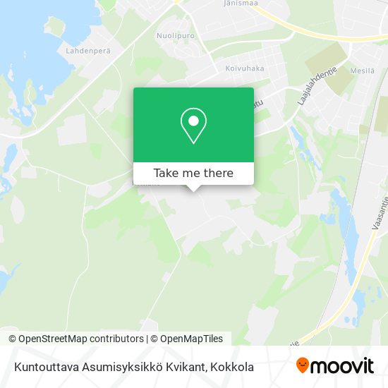 Kuntouttava Asumisyksikkö Kvikant map