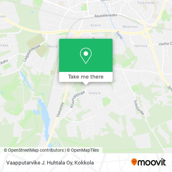 Vaapputarvike J. Huhtala Oy map