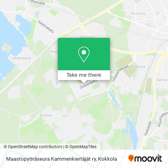 Maastopyöräseura Kammenkiertäjät ry map