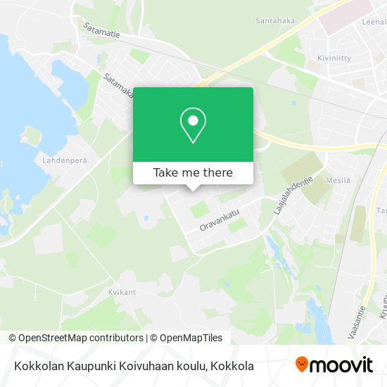 Kokkolan Kaupunki Koivuhaan koulu map