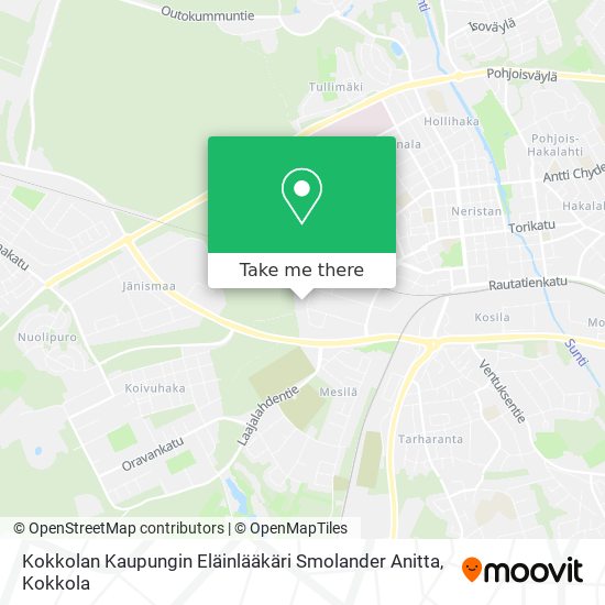 Kokkolan Kaupungin Eläinlääkäri Smolander Anitta map