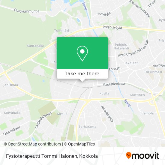 Fysioterapeutti Tommi Halonen map