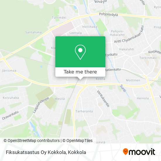 Fiksukatsastus Oy Kokkola map