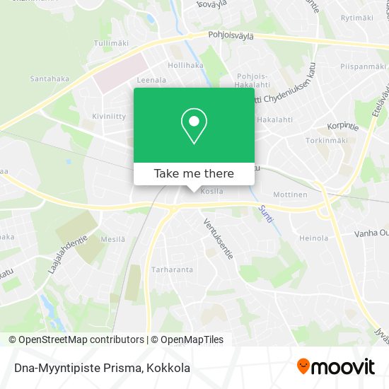 Dna-Myyntipiste Prisma map