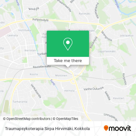 Traumapsykoterapia Sirpa Hirvimäki map