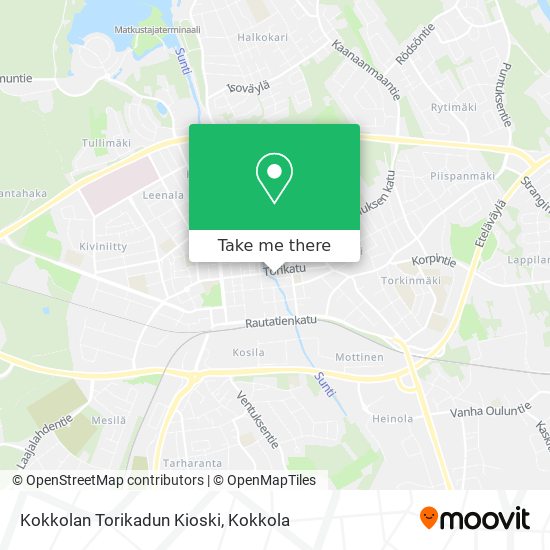 Kokkolan Torikadun Kioski map