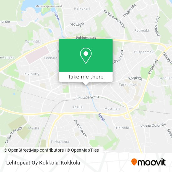 Lehtopeat Oy Kokkola map