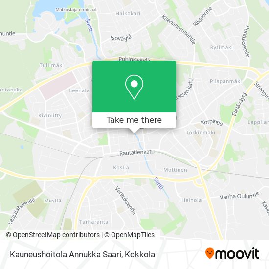 Kauneushoitola Annukka Saari map