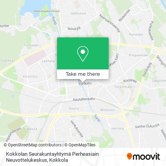 Kokkolan Seurakuntayhtymä Perheasiain Neuvottelukeskus map