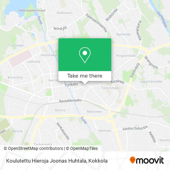 Koulutettu Hieroja Joonas Huhtala map