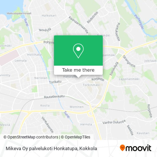Mikeva Oy palvelukoti Honkatupa map