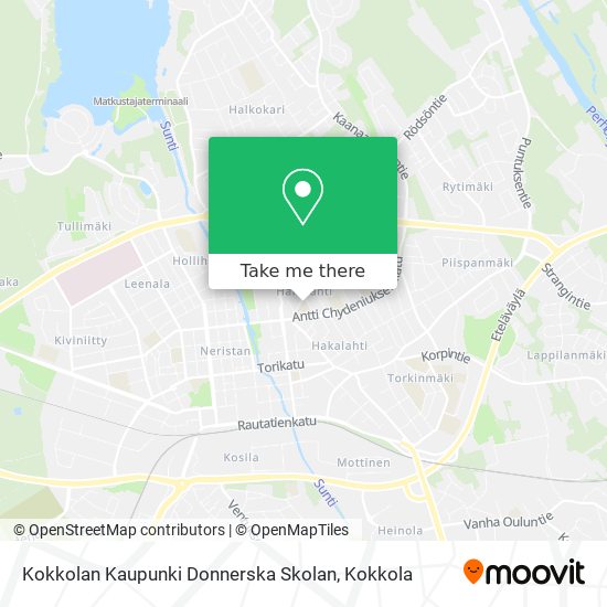 Kokkolan Kaupunki Donnerska Skolan map