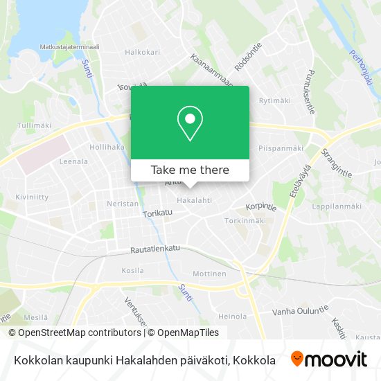 Kokkolan kaupunki Hakalahden päiväkoti map