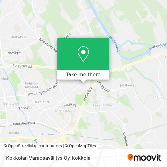 Kokkolan Varaosavälitys Oy map