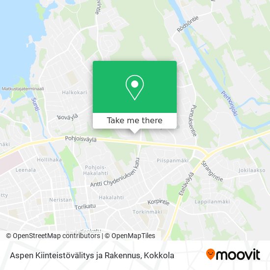 Aspen Kiinteistövälitys ja Rakennus map