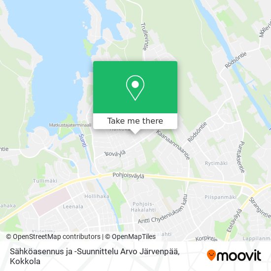Sähköasennus ja -Suunnittelu Arvo Järvenpää map