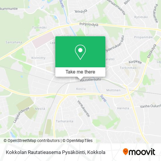 Kokkolan Rautatieasema Pysäköinti map