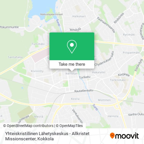 Yhteiskristillinen Lähetyskeskus - Allkristet Missionscenter map