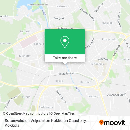 Sotainvalidien Veljesliiton Kokkolan Osasto ry map