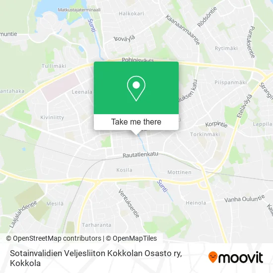 Sotainvalidien Veljesliiton Kokkolan Osasto ry map