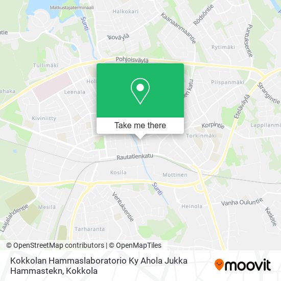 Kokkolan Hammaslaboratorio Ky Ahola Jukka Hammastekn map