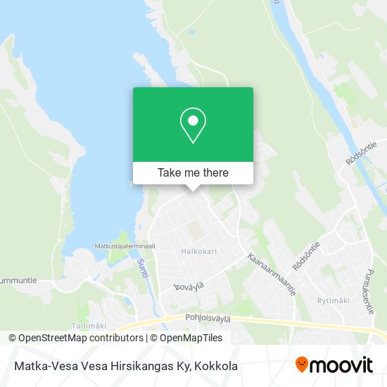 Matka-Vesa Vesa Hirsikangas Ky map
