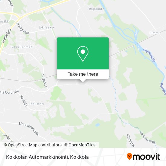 Kokkolan Automarkkinointi map