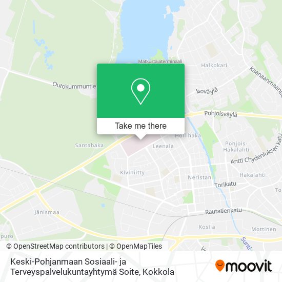 Keski-Pohjanmaan Sosiaali- ja Terveyspalvelukuntayhtymä Soite map